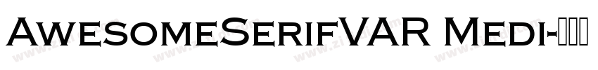 AwesomeSerifVAR Medi字体转换